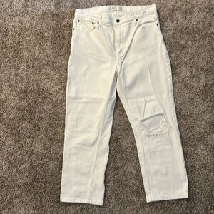 Abercrombie & Fitch Ankle Straight Ultra High Rise Jean